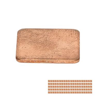 Imagem de Almofada De Cobre, 100 Peças De Calço Puro Cobre Excelente Condutividade Térmica Dissipador De Calor De Cobre 15x15mm Para Desktop Laptop GPU CPU Dissipador De Calor(0,3 mm)