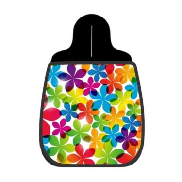 Imagem de Lixeira De Carro Organizador Lixinhocar Flores Coloridas Translucidas