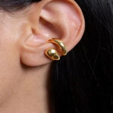 Imagem de Brincos de orelha banhados a ouro 14K não perfurantes para mulheres, brincos modernos de cartilagem, brincos falsos, joias, presentes de aniversário