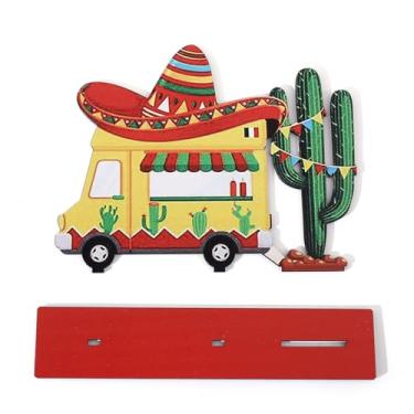 Imagem de Cinco De Mayo Catus Decorarions Placas de Mesa, Festa Mexicana Decoração de Mesa Placas de Taco Bar para Fiesta Tema Mexicano Decoração de Festa