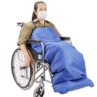 Imagem de SLGGPJBU Cobertor de cadeira de rodas para cadeira de rodas, aconchegante, cobertura para cadeira de rodas para pernas e parte inferior do corpo, ajuste universal para cadeiras de rodas