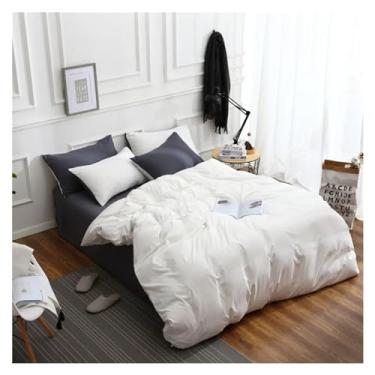 Imagem de Capa de edredom de inverno luxuosa estética masculina fofa conjunto completo, roupa de cama (B Queen)