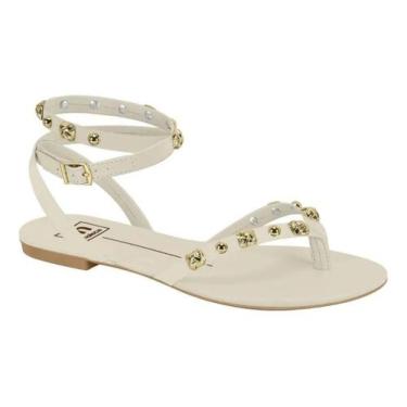 Imagem de Sandalia rasterinha moleca 5557.108, Branco off, 36