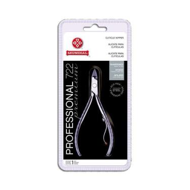 Imagem de Alicate de Cutícula Profissional Aço Inox 722 Mundial