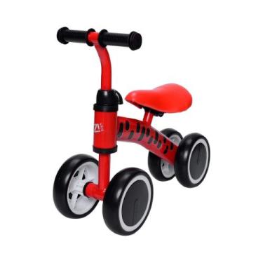Imagem de Andador Infantil Vermelho Equilíbrio Sem Pedal 4 Rodas Zippy Toys - 76
