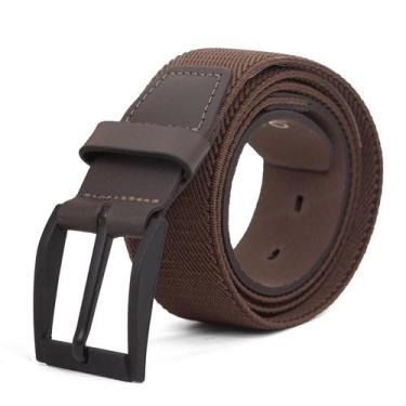 Imagem de Cinto Masculino Fasolo Conforto Casual Couro Elástico Esportivo, Marro