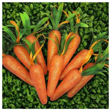 Imagem de Enfeite Decorativo Páscoa 30 Cenouras Pendentes Isopor 11cm