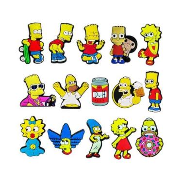 Imagem de Pingentes De PVC Para Calçados Infantil Simpsons, 9-25 Peças, Decoraçõ
