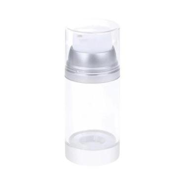 Imagem de Frasco Portátil Transparente Com Bomba Airless 100/120/150ML Recarregá