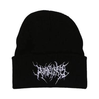 Imagem de Gorro De Lã Masculino Quente De Inverno, Cor Sólida, Estilo Hip-Hop, B