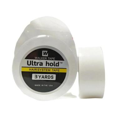 Imagem de Fita Adesiva Branca Para Peruca Lace Front 3 Jardas Dupla Face Walker 
