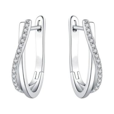 Imagem de Brincos De Argola Torcidos Em Prata 925 Para Mulheres, Joias Versáteis
