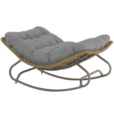 Imagem de Cadeira Balanço Viena Corda Náutica Para Jardim Sala Trama Rami