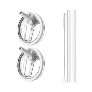 Imagem de Tampa Com Canudo Flip De 40oz À Prova De Vazamentos Para Copo Stanley 