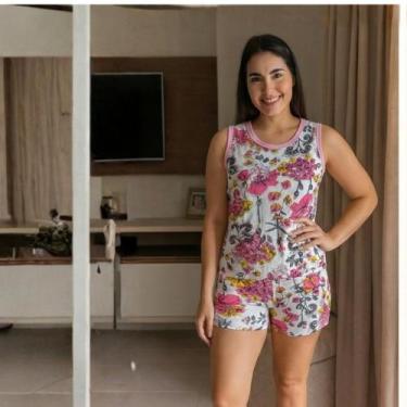 Imagem de kit 2 Pijama Feminino Malha Algodão 100% Penteada - Valentina Confecçõ