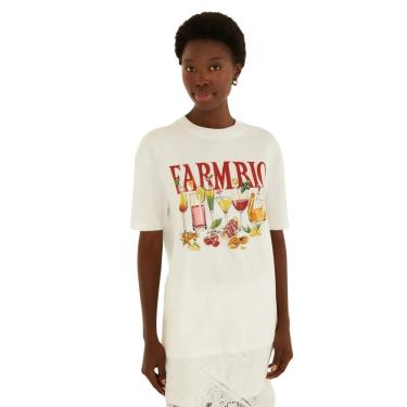 Imagem de Tshirt Média Farm Rio Drinks Off White-Feminino