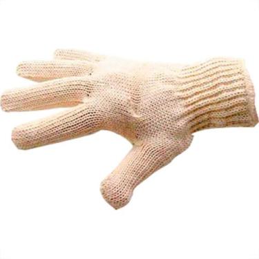 Imagem de Luva Malha Acrilon Lisa Bege -14219 - Kit C/10 PR