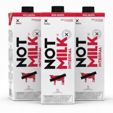 Imagem de Kit 3 Leite Vegetal Integral NOT MILK 1L 100% Vegetal - NotCo