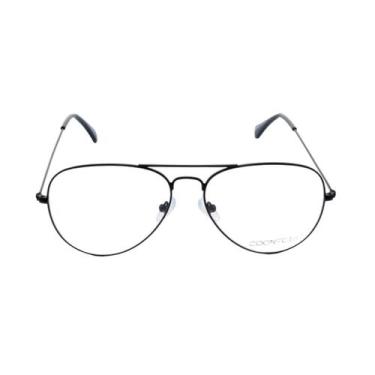 Imagem de Armação para Óculos de Grau Coonecta X3025 Masculino Aviador em Metal,