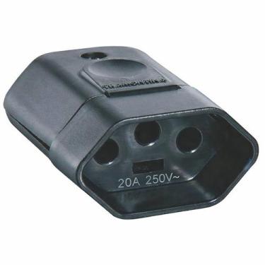 Imagem de Plugue Fêmea 2P+T 250 V 20 A Tramontina Preto
