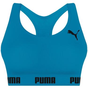 Imagem de Top Puma Feminino Alta Sustentação Fitness Fit Para Academia Treino Corrida-Feminino