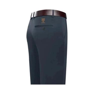 Imagem de Calças De Terno Masculinas plus Size Finas De Verão, Elásticas, Retas,