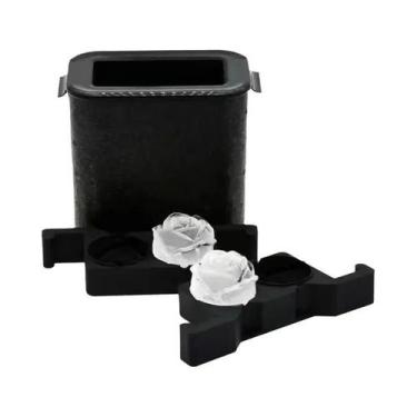 Imagem de Forma De Gelo Esférica De 2,35 Polegadas Com Efeito Cristalino Para Uí