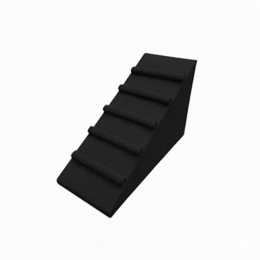 Imagem de Rampa Pet Antiderrapante Para Cachorro Gato Com Degraus Cor Preto Libe