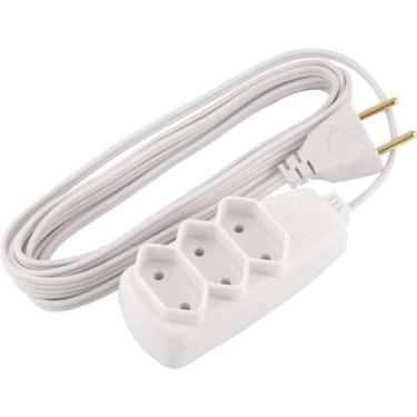 Imagem de Extensão Elétrica com 3 Metros, Cordão PL 2 x 0,75 Mm², 2P Gelo, Model