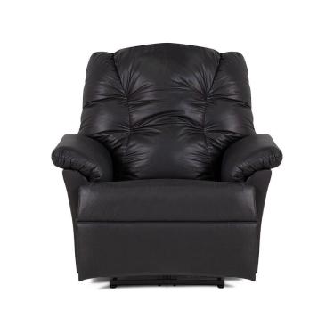 Imagem de Poltrona Reclinável Castor Cinema Corino Preto Colchões Castor