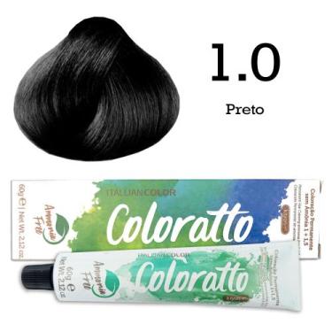 Imagem de Coloração Coloratto 1.0 Preto  Itallian Color - Itallian Hairtech