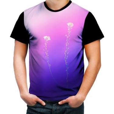 Imagem de Camiseta Colorida Flor Gypsophila Purple Gips filas 1 - Kasubeck Store