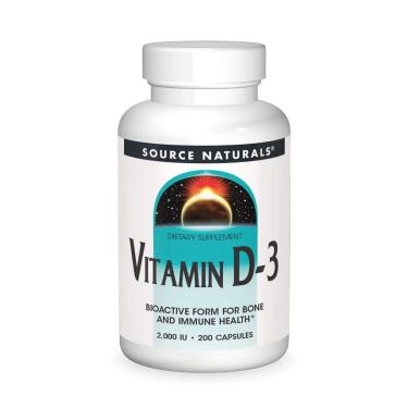 Imagem de Suplemento Source Naturals Vitamina D-3 2000 UI - 200 cápsulas-Unissex