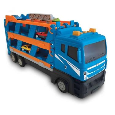 Imagem de Caminhão Porta Carrinhos Com Pista - Ultrax - Luz E Som - St Import