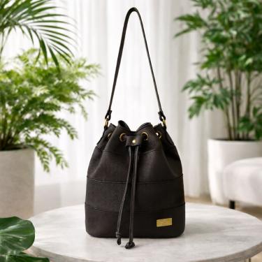 Imagem de Bolsa Saco Direto De Fábrica Topgrife Atacado Couro Legítimo Cor Marrom Tamanho único