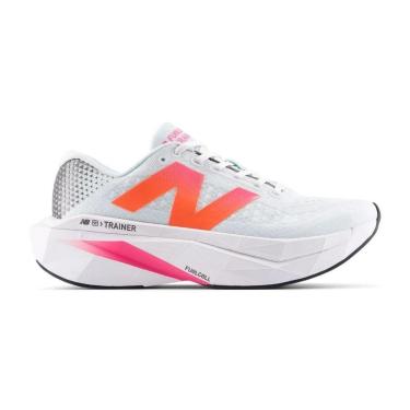 Imagem de Tênis New Balance FuelCell SuperComp Trainer v3 Masculino Branco e Rosa-Masculino