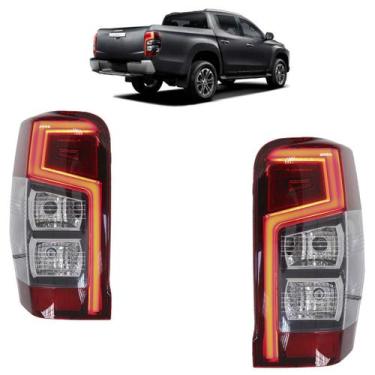 Imagem de Lanterna Traseira L200 2021 2022 2023 LED Lente Lisa Acrílico - Automo