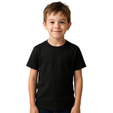 Imagem de Camiseta Infantil Menina E Menino Básica 100% Algodão Premium Confortá