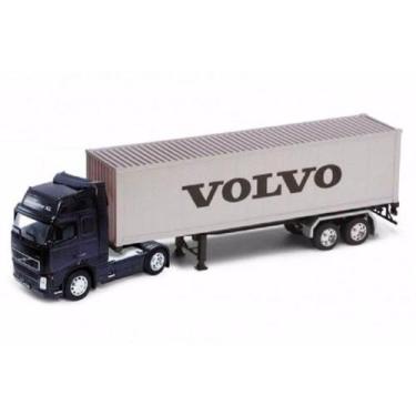 Imagem de Caminhão Volvo Fh12 Container 1:32 Welly Azul