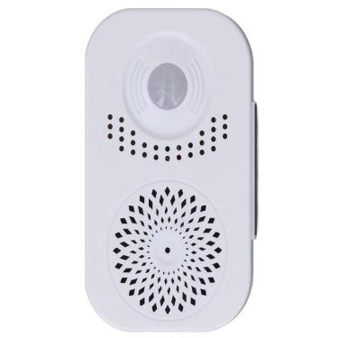 Imagem de Campainha Inteligente com Sensor de Presença e Gravador de Voz por Infravermelho Branco Yeet