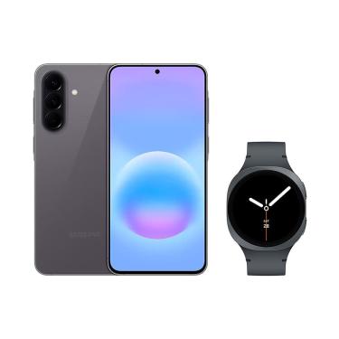 Imagem de Galaxy A57 5G (128GB) - Cinza + Galaxy Watch8 BT 40mm - Grafite