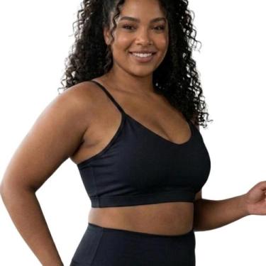 Imagem de Top Cropped Alcinha plus Size de Poliamida reforçado Sem bojo duplo fi