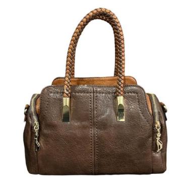 Imagem de Bolsa Feminina Média de Mão Alça Ombro Transversal Lançamento Moda Ref
