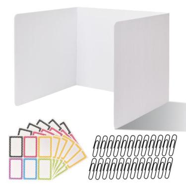 Imagem de Divisórias de Mesa ZYINOZOC 24 Unidades 3 Dobras à Prova d'Água 35x43 
