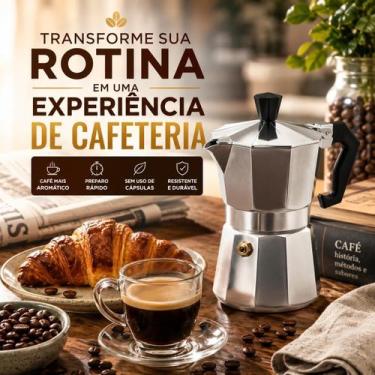 Imagem de Cafeteira Italiana Moka Express 9 Xícaras Alumínio Prepara Café Aromát