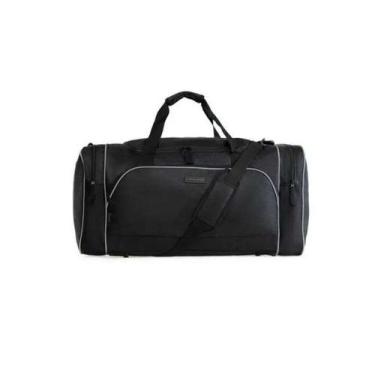 Imagem de Bolsa de Viagem Bagaggio Tratiras autocolantes Vegas Médio - Preto, Pr