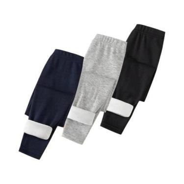 Imagem de Conjunto De Leggings De Fleece Quentes E Grossas Para Meninos E Menina