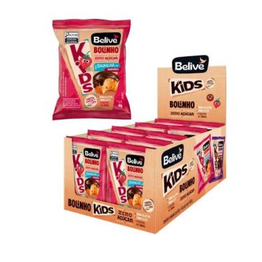 Imagem de Bolinho Infantil Sabor Morango Cobertura Chocolate Sem Açúcar - Belive