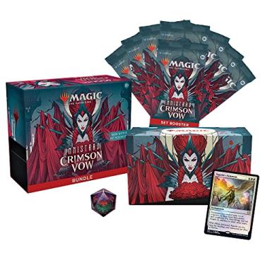 Imagem de Magic The Gathering, Innistrad: Voto Carmesim Pacote, 8 boosters de coleção + acessórios, Produto em Inglês, Multicolor