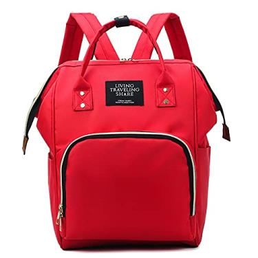 Imagem de Mochila Maternidade Multifuncional Moderna E Térmica Cor:Vermelho